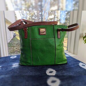 Dooney & Bourke Green Leather Shoulder Bag